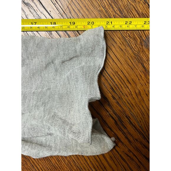 EILEEN FISHER Gray Cotton Open Front Ruffle Cardigan Top  Women's Plus Size 2X - Picture 10 of 10